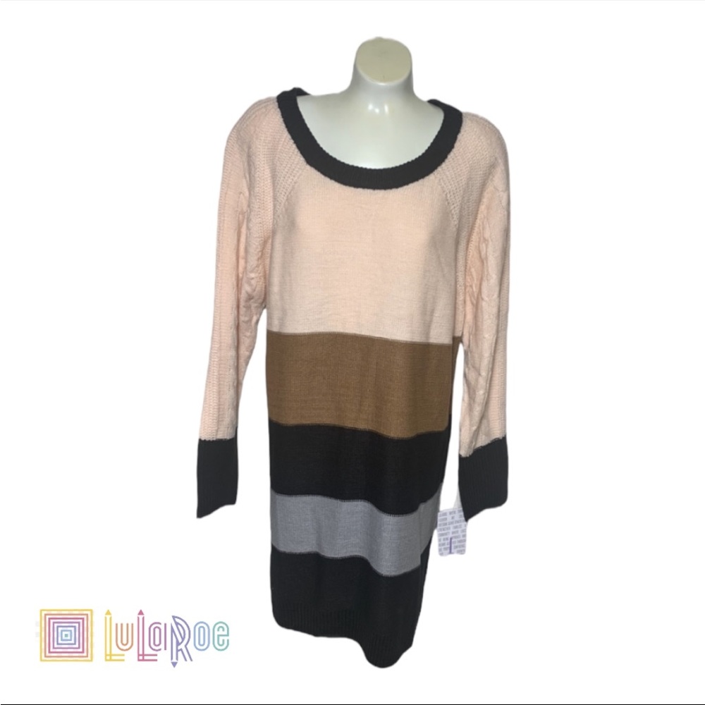 NWT Lularoe Lauren Sweater Dress Size Large